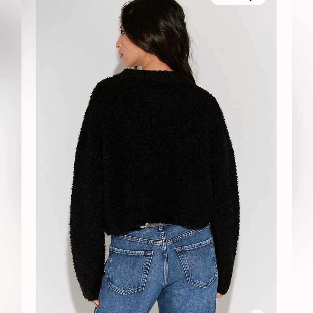 NWT Free People We The Free Stormy Pullover Black Women's Sweater - Picture 2 of 3